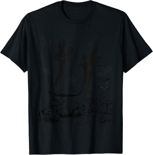 Grunge Fairycore Aesthetic Goth Fairy Core Forest FAE T-Shirt - T-Shirt | Black