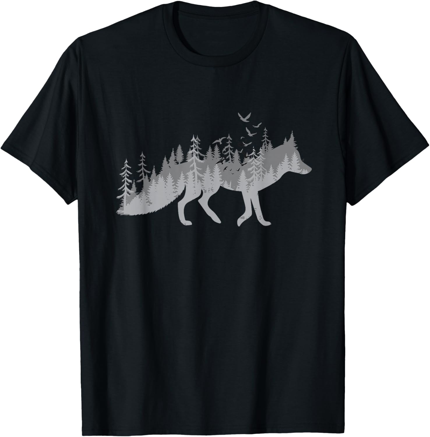Nature Fox Forest - Zookeeper Wildlife Animal Lover Small T-Shirt - T-Shirt | Black