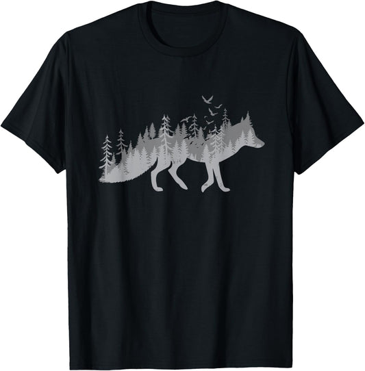 Nature Fox Forest - Zookeeper Wildlife Animal Lover Small T-Shirt - T-Shirt | Black