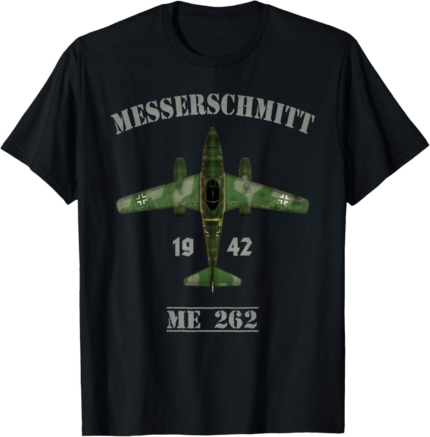 ME262 The World's First Jet Fighter T-Shirt - T-Shirt | Black