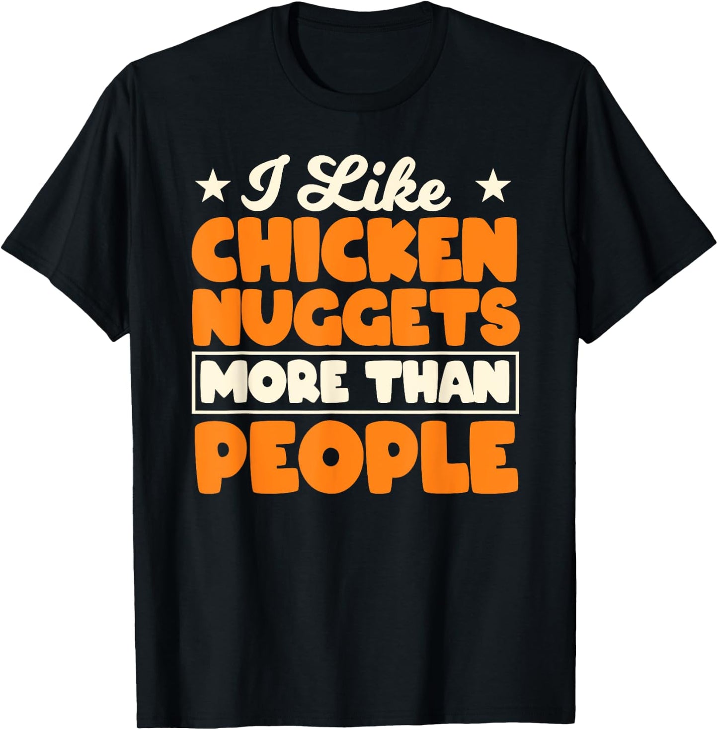 Chicken Nugget Lovers Fast Food Nug Eaters T-Shirt - T-Shirt | Black