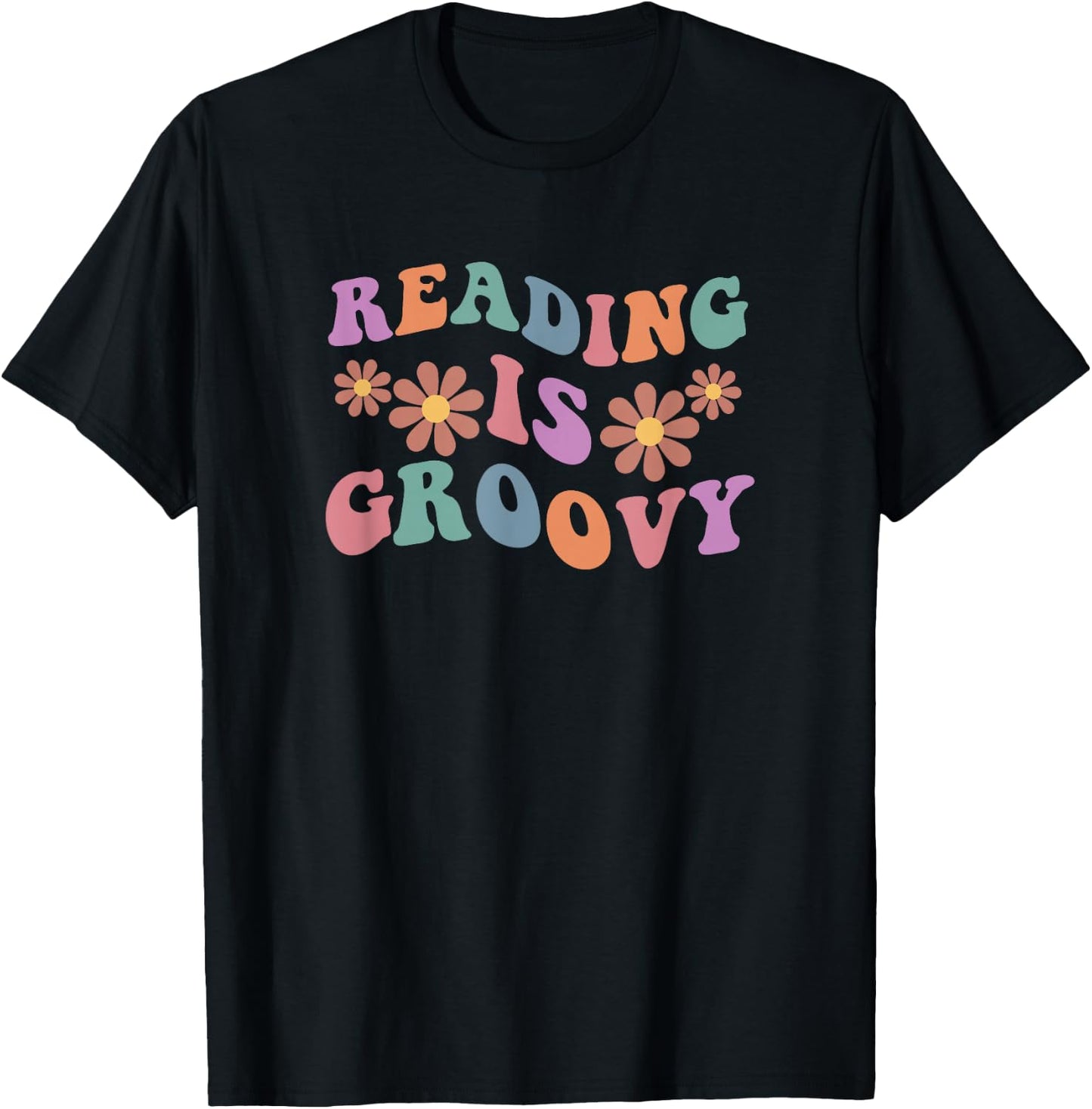 Reading is groovy T-Shirt - T-Shirt | Black