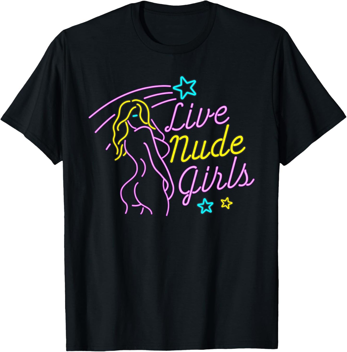 Live Nude Girls - Strip Club T-Shirt - T-Shirt | Black