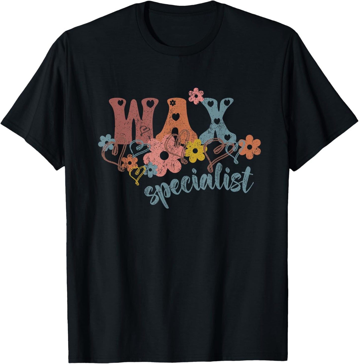 Vintage Wax Specialist Waxing Esthetician Wax Specialist T-Shirt - T-Shirt | Black
