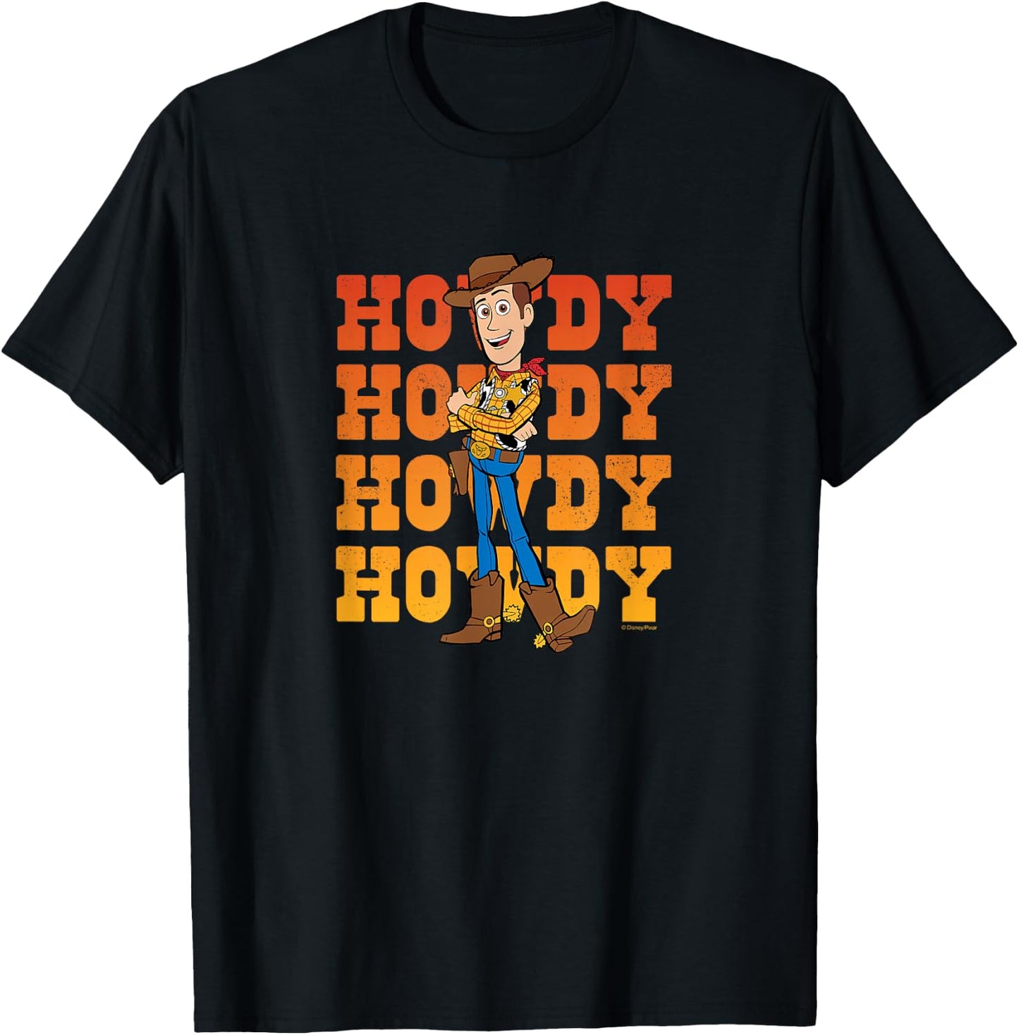 Toy Story - Woody Howdy T-Shirt - T-Shirt | Black