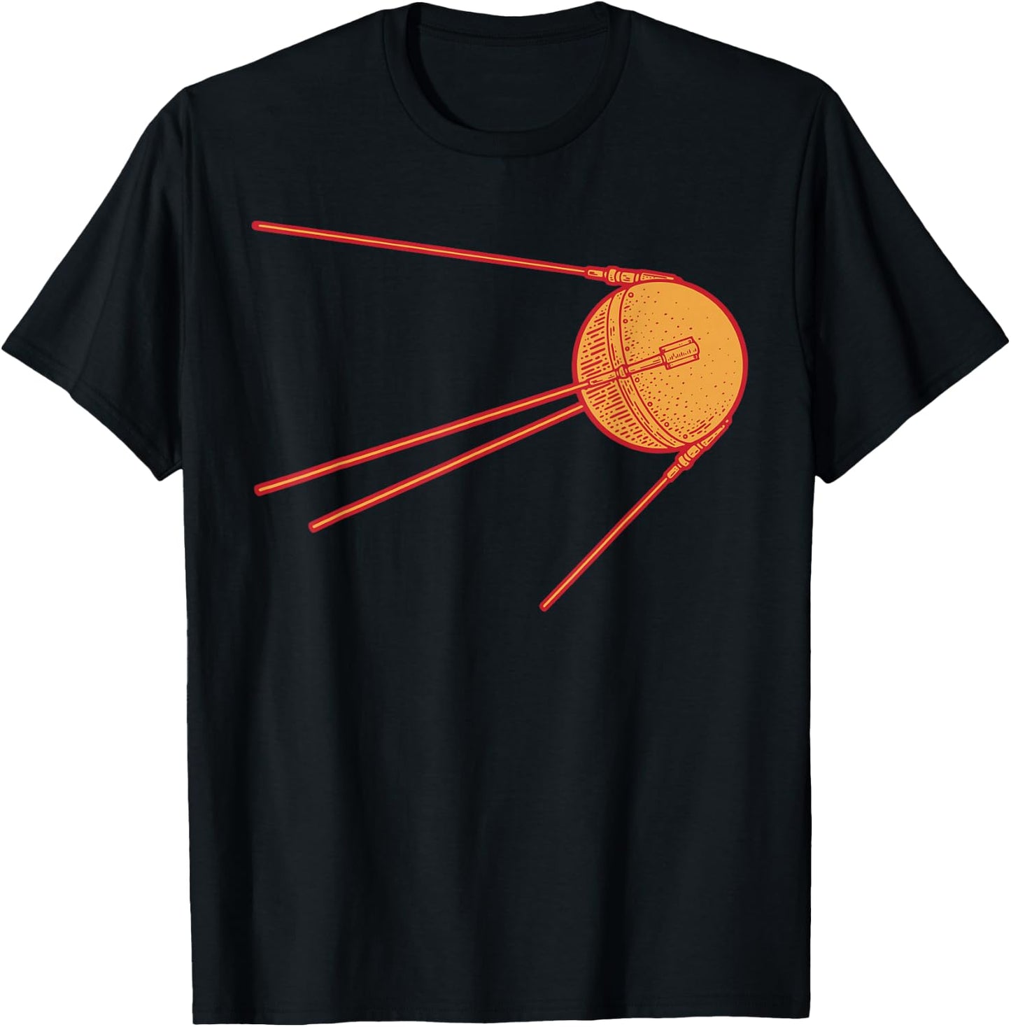Sputnik Soviet Space Flight USSR Soviet Union T-Shirt - T-Shirt | Black