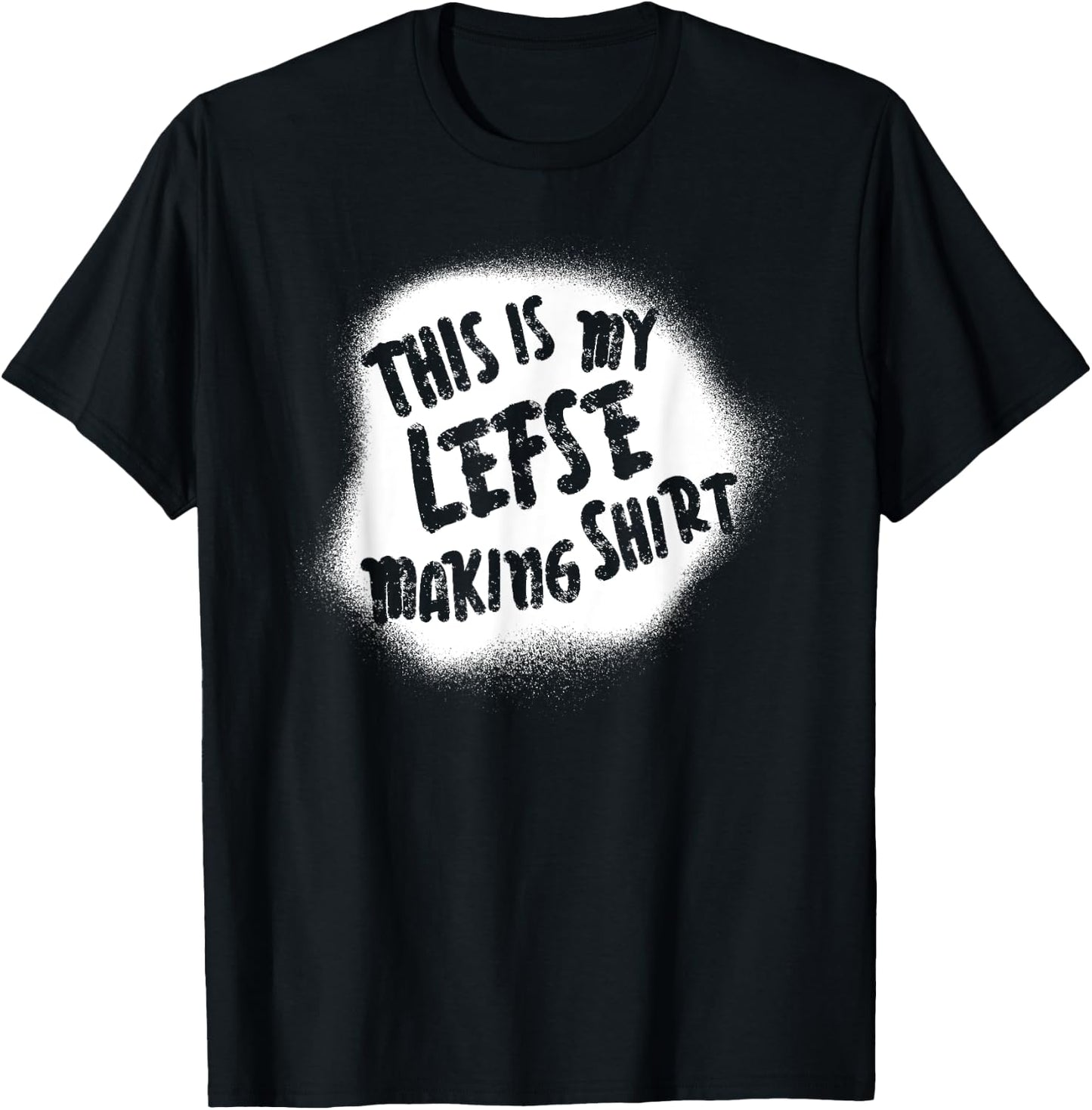 This Is My Lefse Making Shirt Norwegian Christmas T-Shirt - T-Shirt | Black
