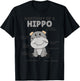 Sweet Hippo Explanation Anatomy Of A Hippo T-Shirt - T-Shirt | Black