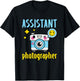Assistant Photographer Photography Camera Kids Toddler T-Shirt - T-Shirt | Black
