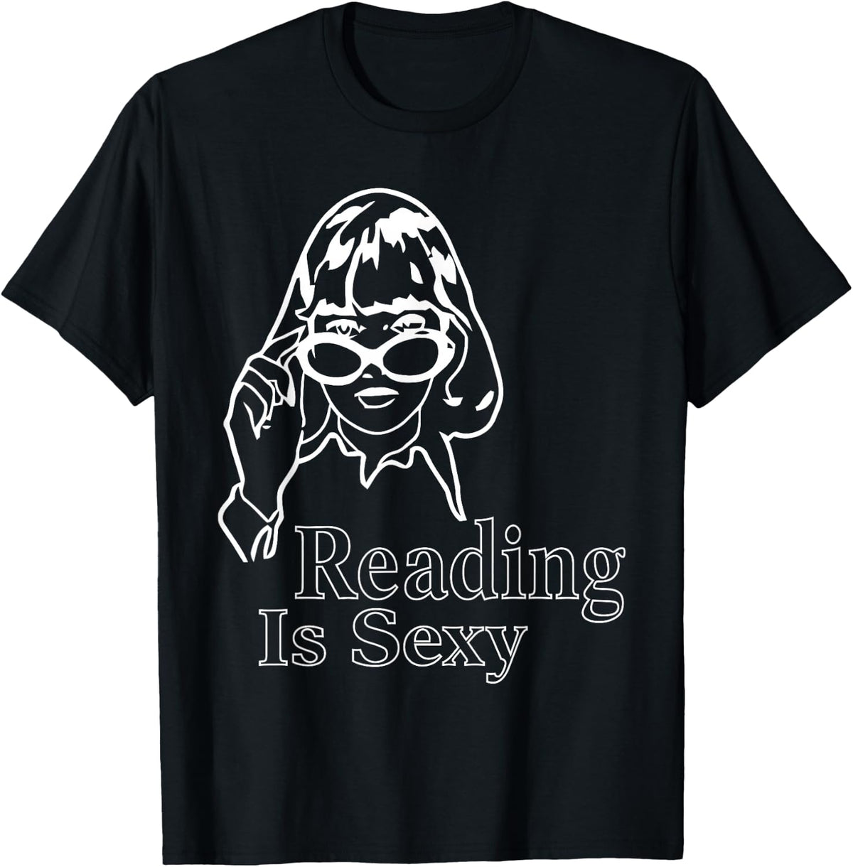 I Love Reading Bookish Abibliophobia Reading is Sexy T-Shirt - T-Shirt | Black