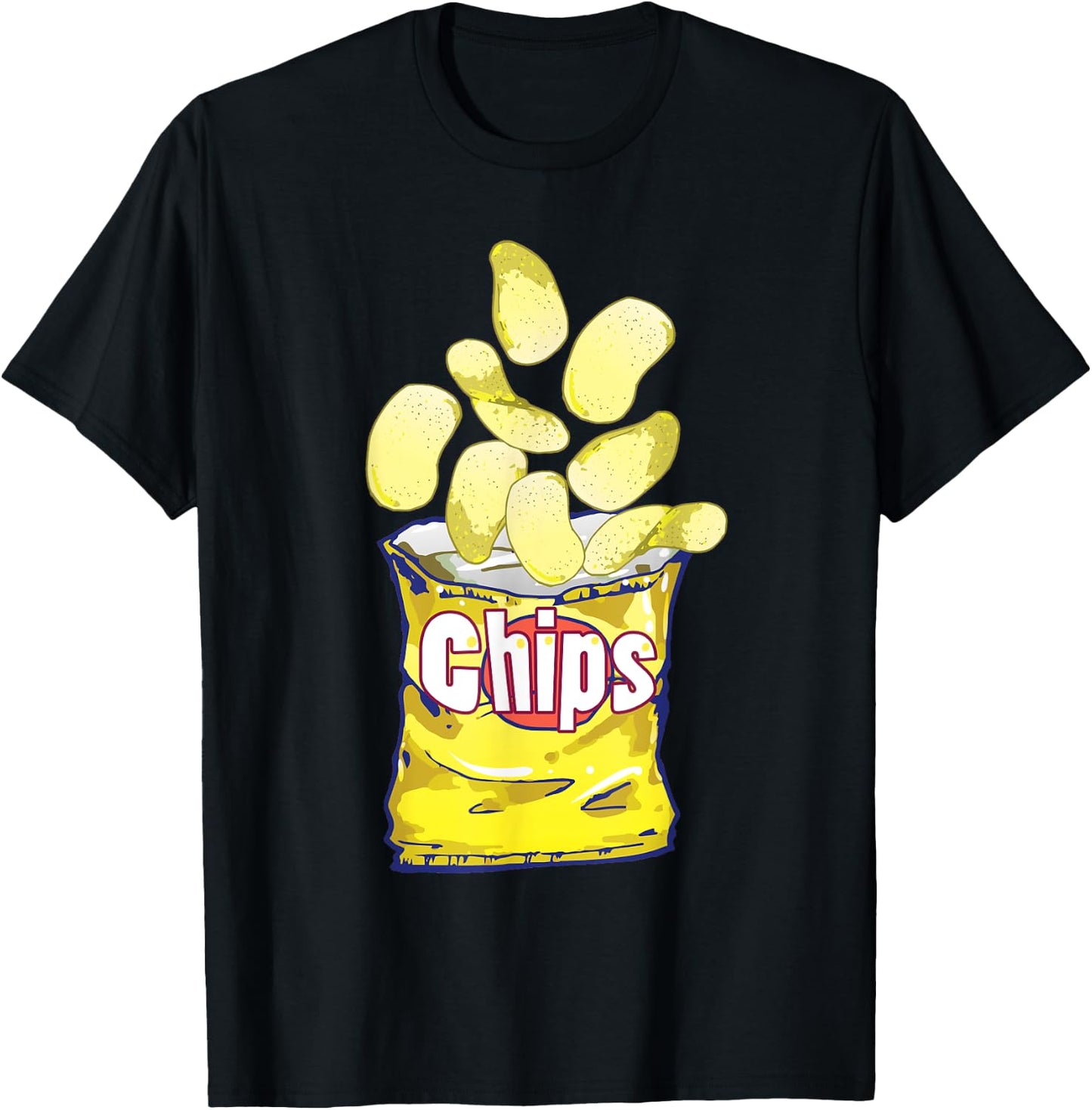 Game Day Potato Chips T-Shirt - T-Shirt | Black
