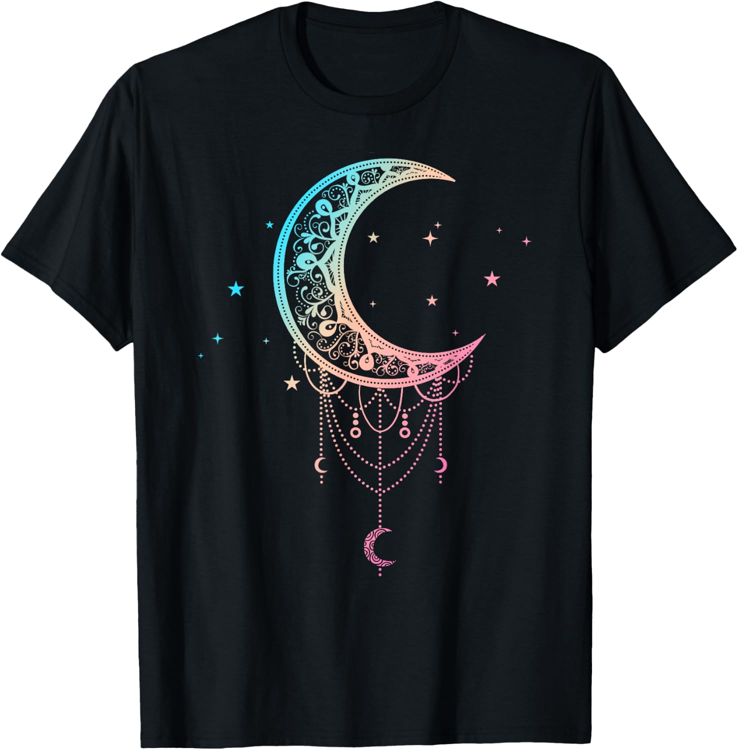Pastel Moon Kawaii Pastel Goth T-Shirt - T-Shirt | Black