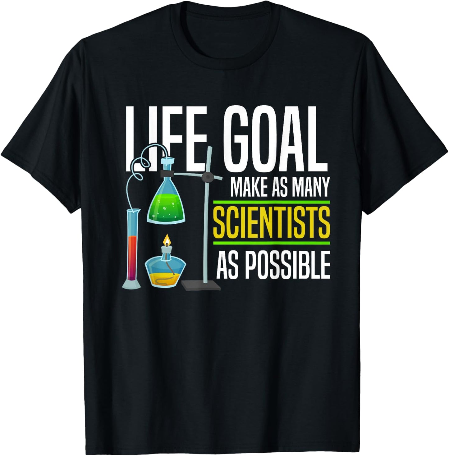 Scientist Professor Laboratory Research - Science T-Shirt - T-Shirt | Black