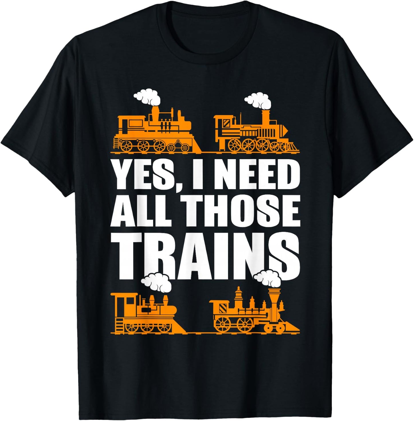 Train Collector Funny Model Train Small T-Shirt - T-Shirt | Black
