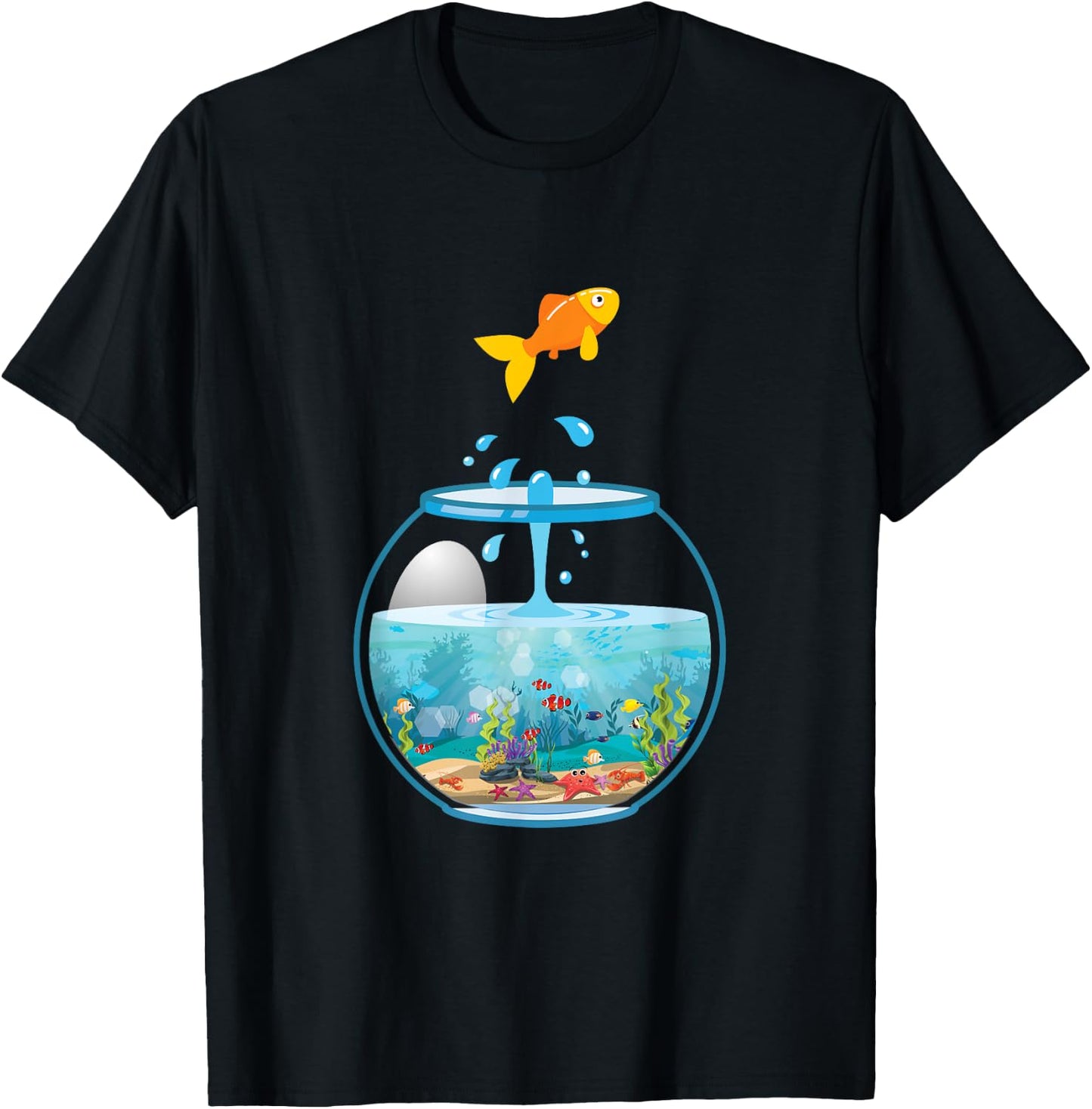 Cool Fishkeeper Aquarist Goldfish Fish Bowl T-Shirt - T-Shirt | Black