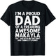 Dad Of MAKAYLA Gift Father's Day Funny Personalized Name T-Shirt - T-Shirt | Black