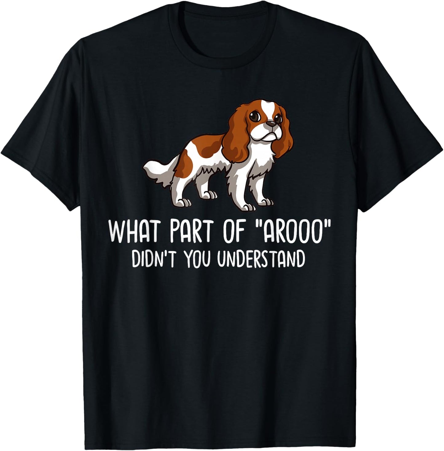 Cavalier King Charlies Spaniel Dog Gift Puppies Owner Lover T-Shirt - T-Shirt | Black