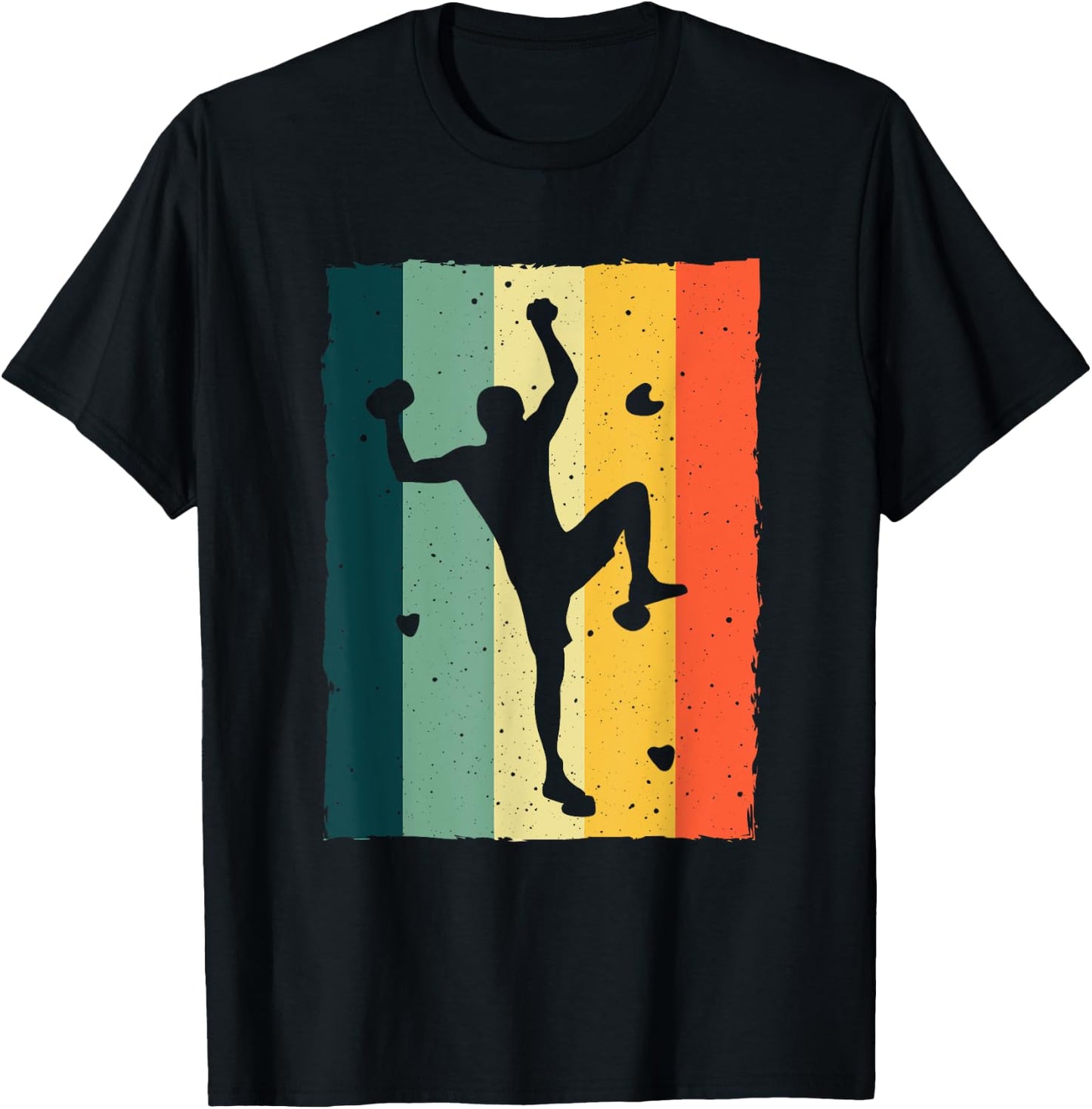 Vintage Bouldering Design Rock Climbing Women Kids T-Shirt - T-Shirt | Black