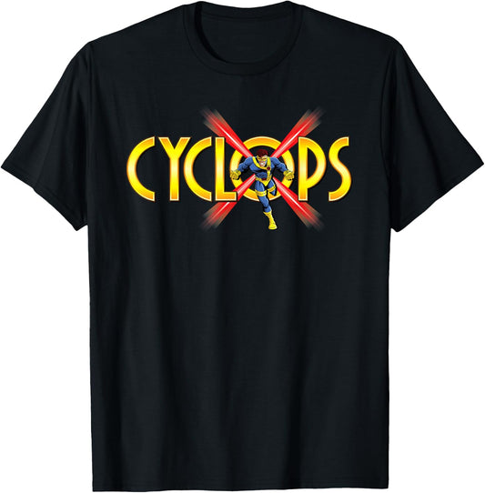 Marvel X-Men Cyclops Retro T-Shirt - T-Shirt | Black