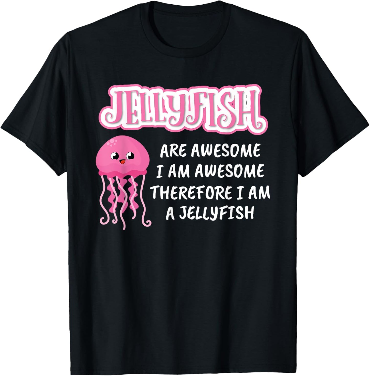 Kids Beach Jellyfishes Are Awesome Art Dress Gift Jellyfish T-Shirt - T-Shirt | Black