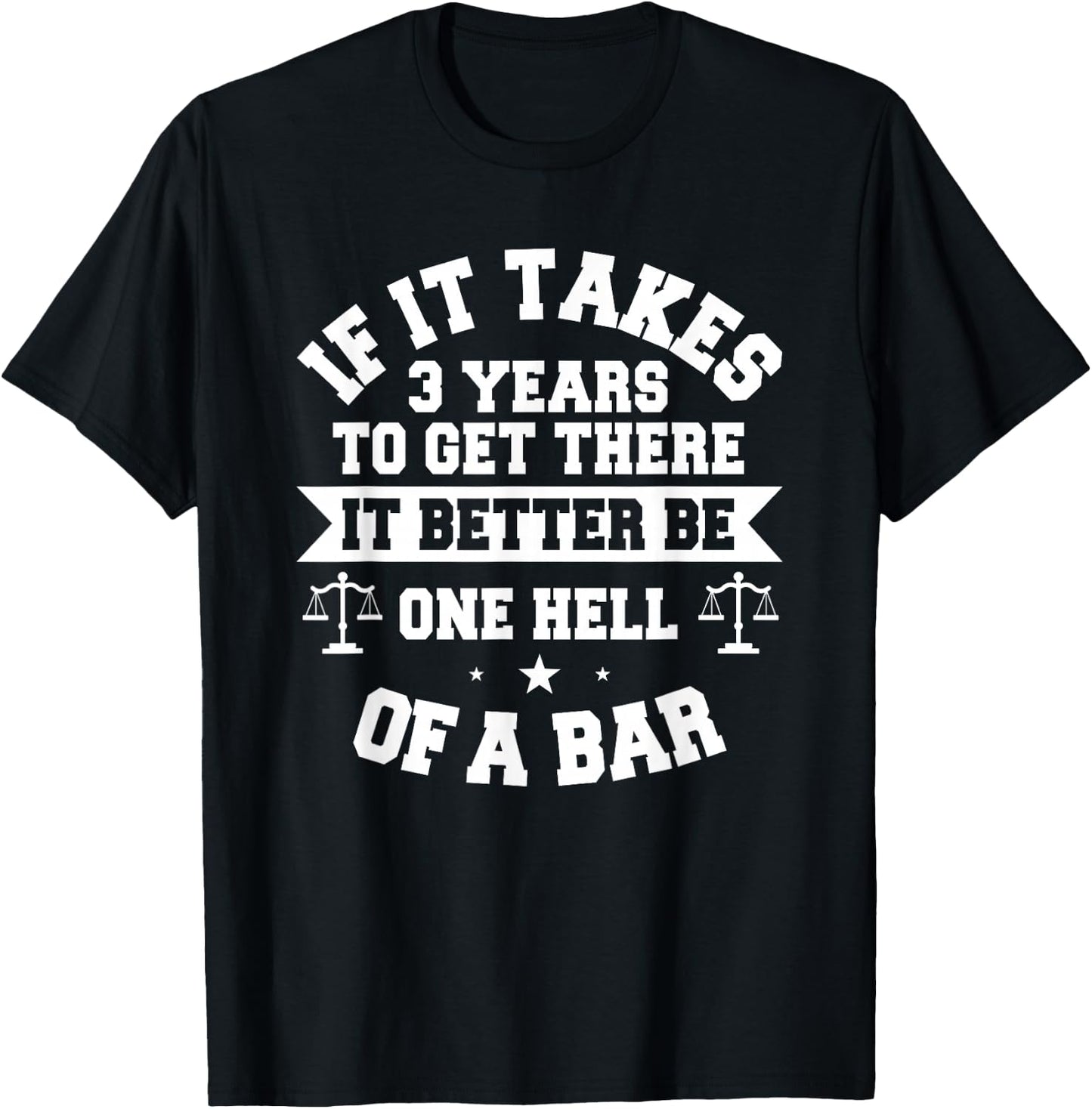 Lawyer Future Attorney Bar Exam Law School Student Aspiring T-Shirt - T-Shirt | Black