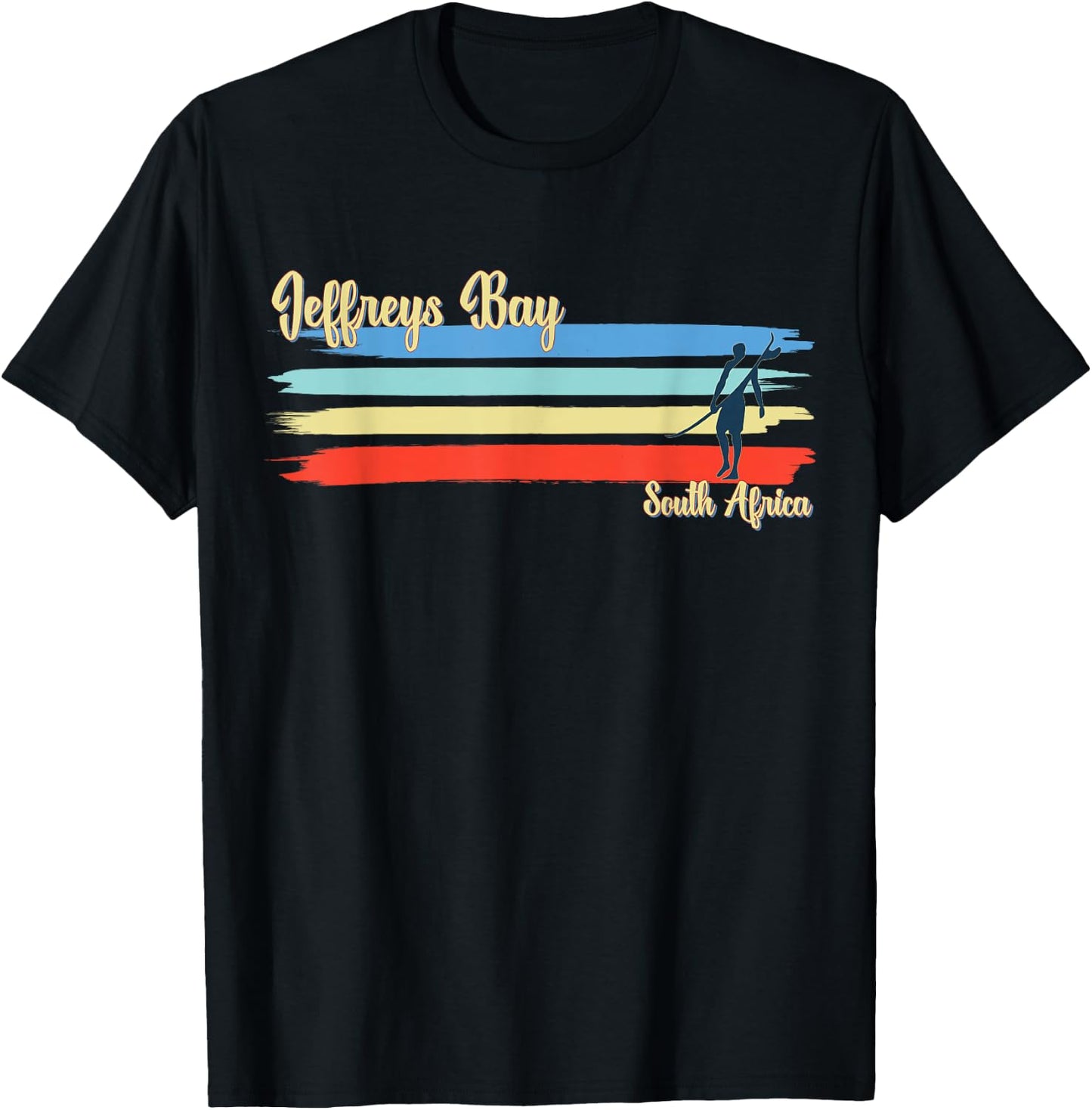 Jeffreys Bay South Africa Surfing Beach Men Women T-Shirt - T-Shirt | Black