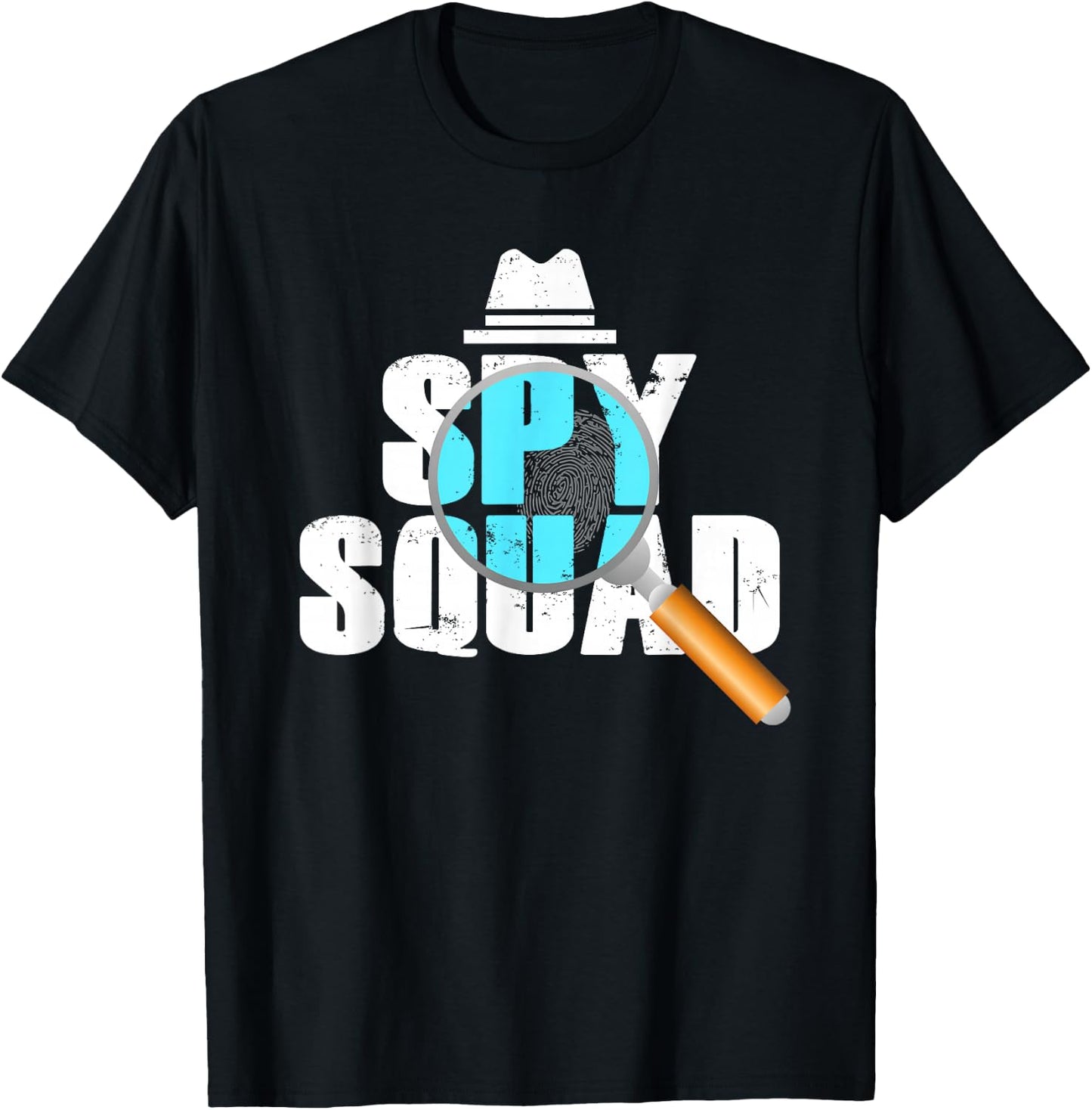 Spy Squad Police Crime Investigator Private Detective Team T-Shirt - T-Shirt | Black