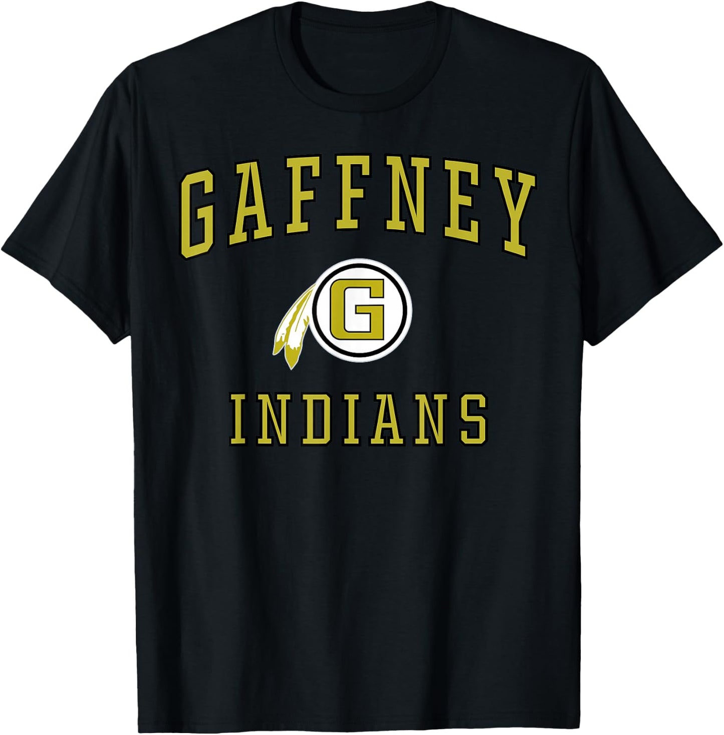 Gaffney High School Indians C1 T-Shirt - T-Shirt | Black