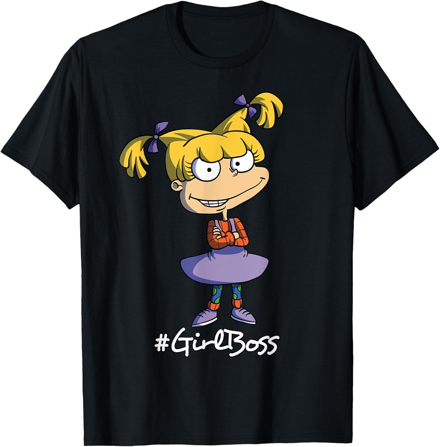 Mademark x Rugrats - Angelica Pickles Girl Boss Rugrats T-Shirt - T-Shirt | Black