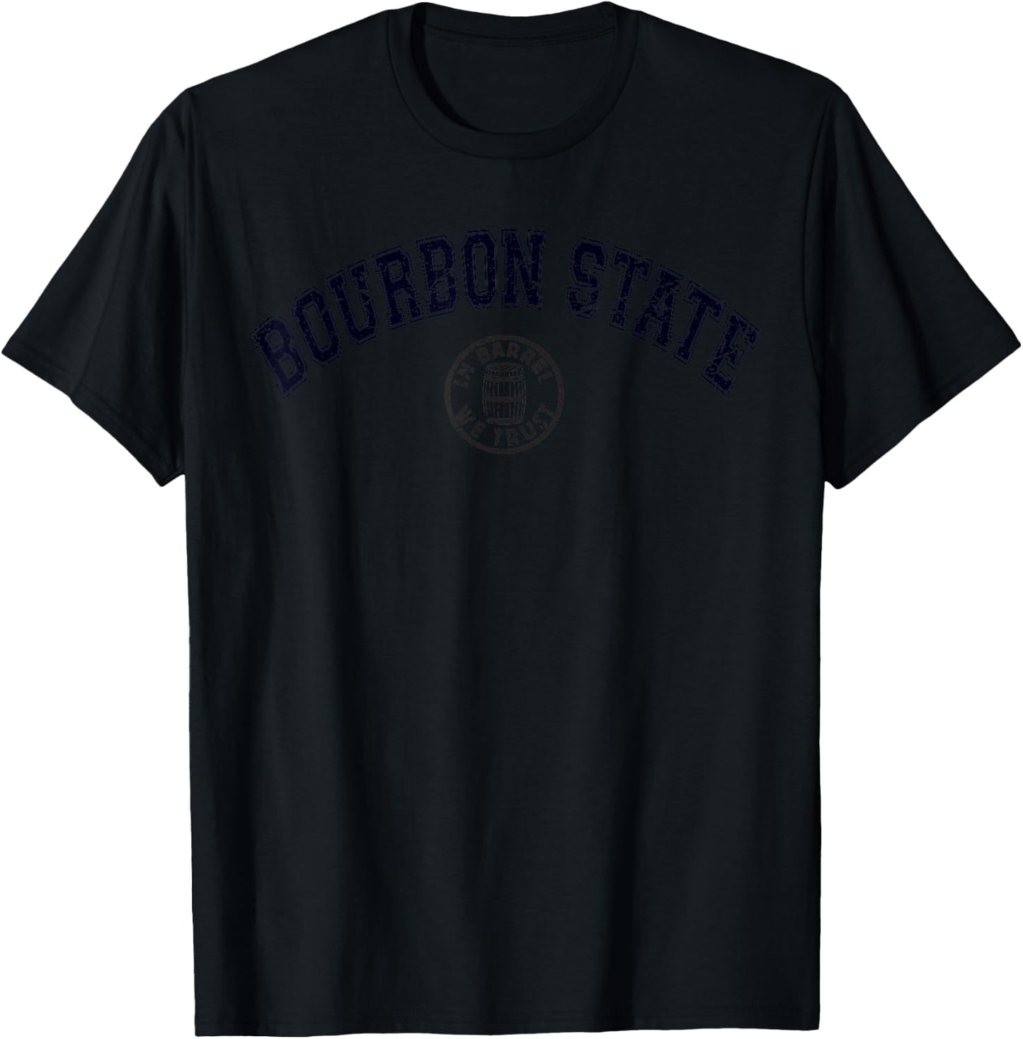 Whiskey Drinking Kentucky Bourbon State College Graphic T-Shirt - T-Shirt | Black