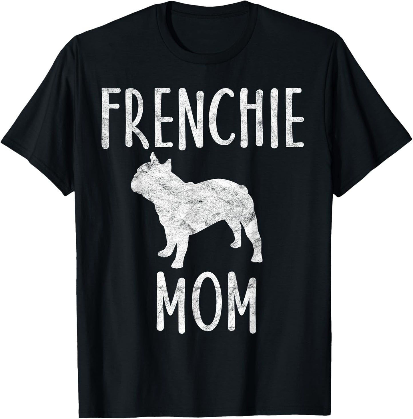 Vintage French Bulldog Mom Gift Dog Owner Frenchie Mother Men Women Girls Kids T-Shirt - T-Shirt | Black