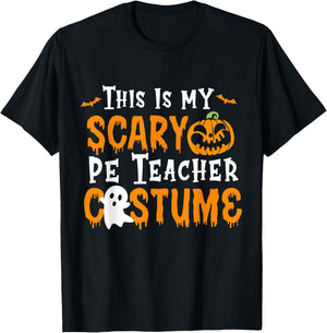 This Is My Scary PE Teacher Costume Halloween T-Shirt - T-Shirt | Black