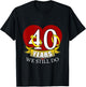 40 Year Wedding Anniversary T-Shirt - T-Shirt | Black