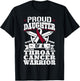 Proud Daughter Of A Throat Cancer Warrior Awareness Ribbon T-Shirt - T-Shirt | Black