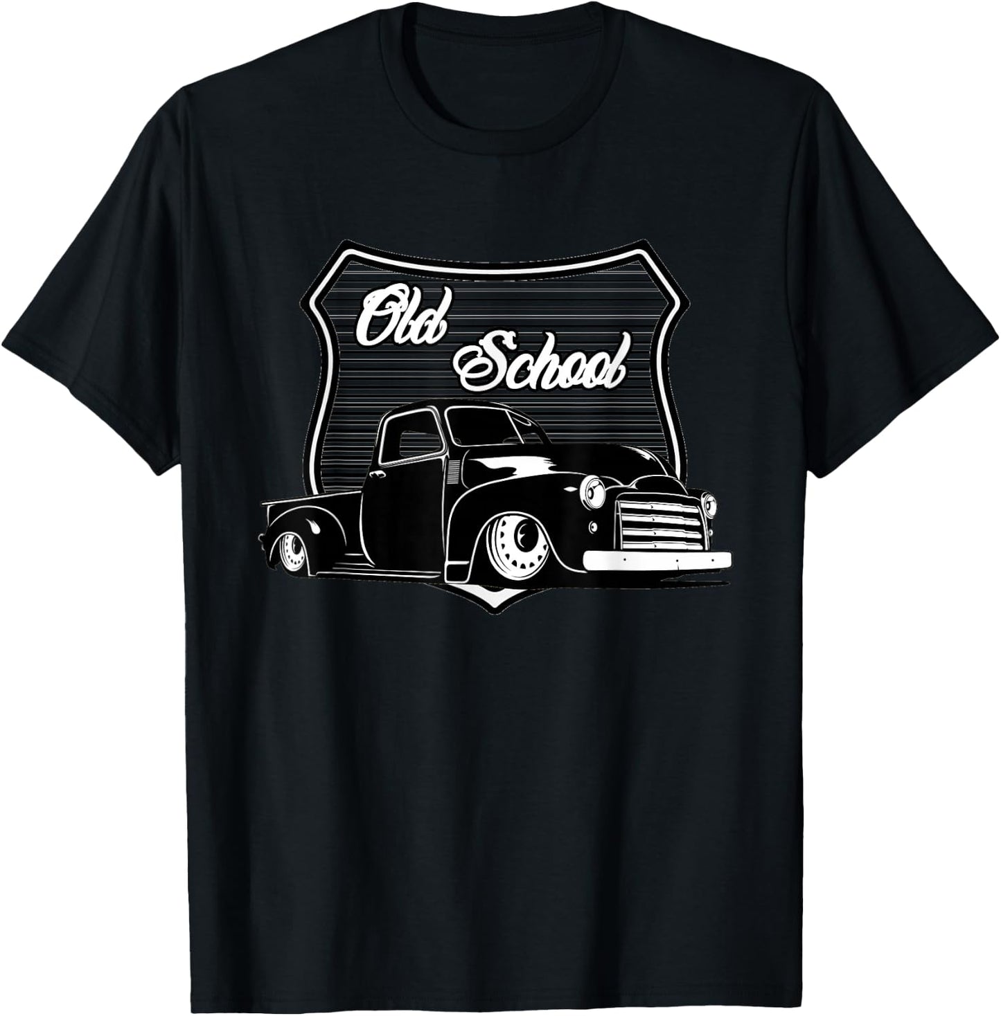 Vintage Truck, Vintage Muscle, Lowrider,Men's Lowrider Truck T-Shirt - T-Shirt | Black