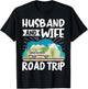 Traveler Matching Vacation Couple Husband And Wife Road Trip T-Shirt - T-Shirt | Black