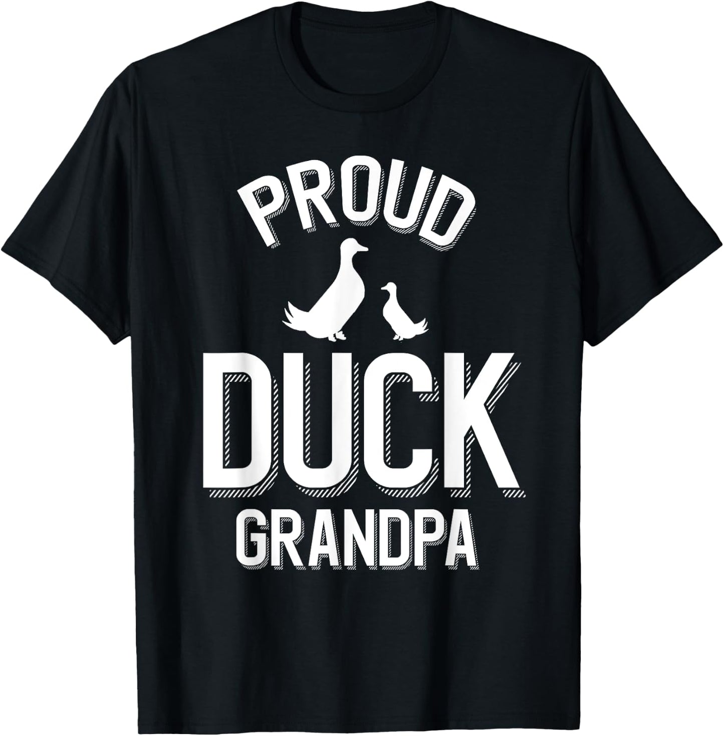 Proud Duck Grandpa T-Shirt - T-Shirt | Black