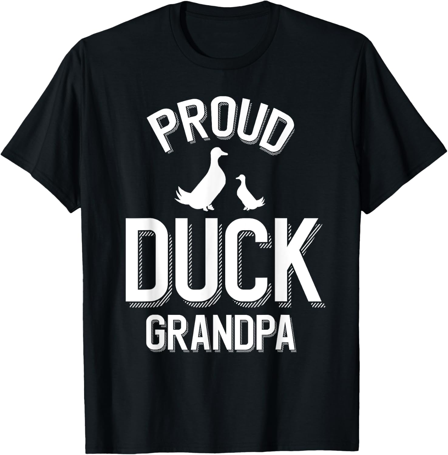 Proud Duck Grandpa T-Shirt - T-Shirt | Black