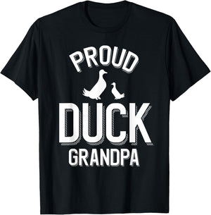Proud Duck Grandpa T-Shirt - T-Shirt | Black