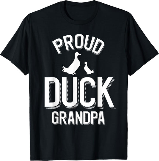 Proud Duck Grandpa T-Shirt - T-Shirt | Black