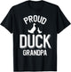 Proud Duck Grandpa T-Shirt - T-Shirt | Black