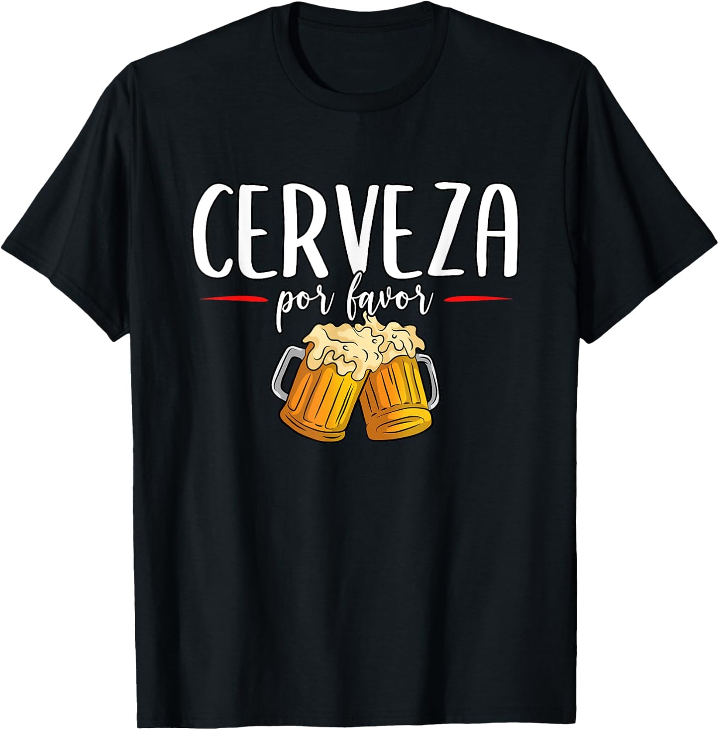 Cerveza Por Favor Beer Cinco De Mayo Mexico T-Shirt - T-Shirt | Black