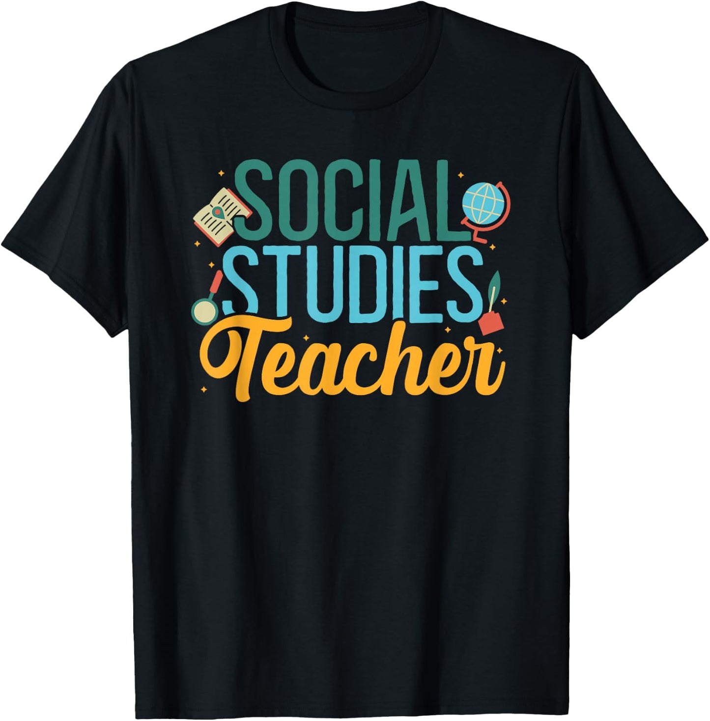 Social Studies Teacher Sociologist History Social Science T-Shirt - T-Shirt | Black