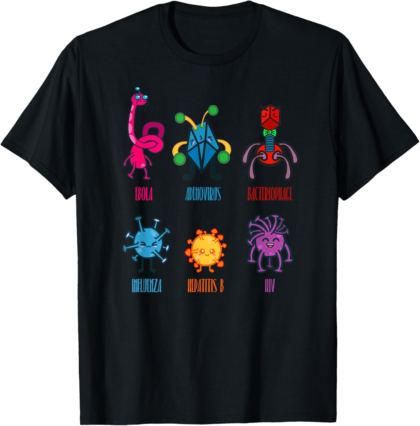 Cute Virus for Virologists T-Shirt - T-Shirt | Black