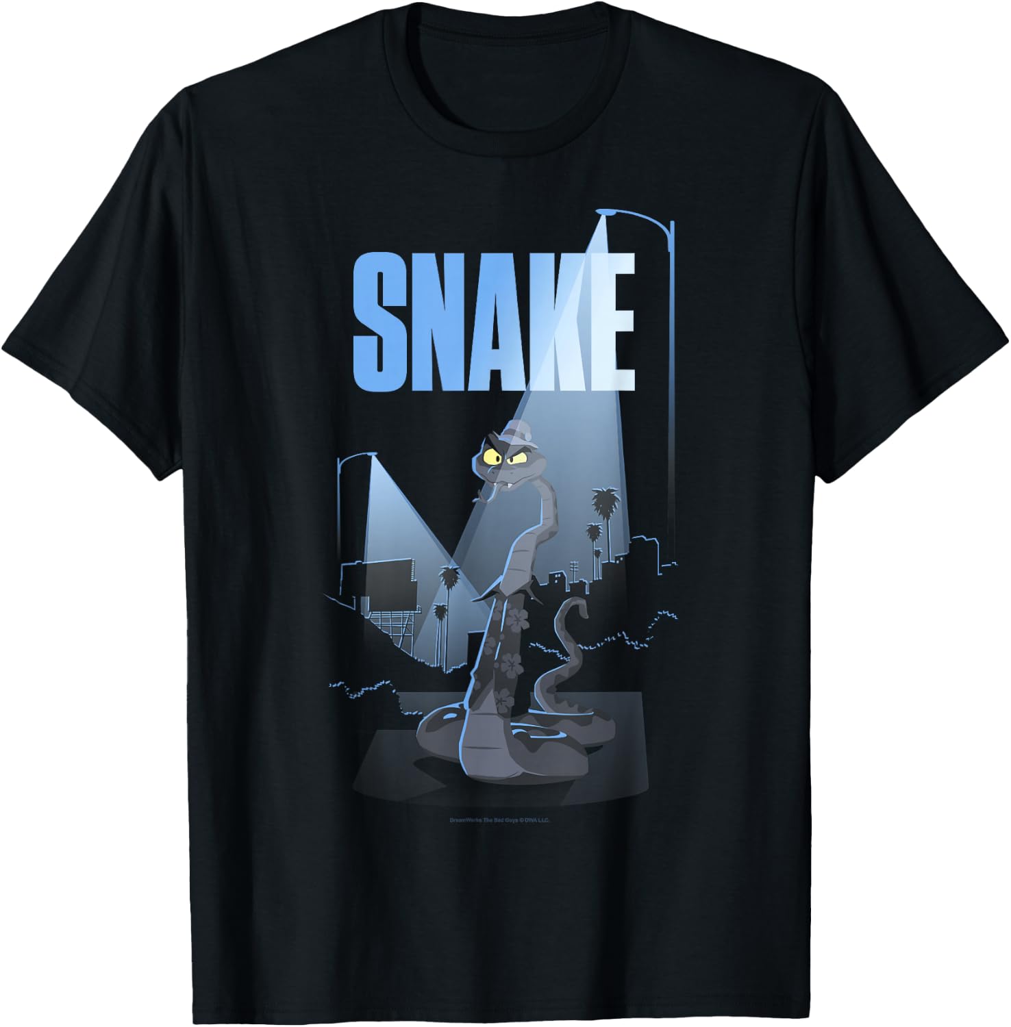 The Bad Guys Mr. Snake City Street Light T-Shirt - T-Shirt | Black