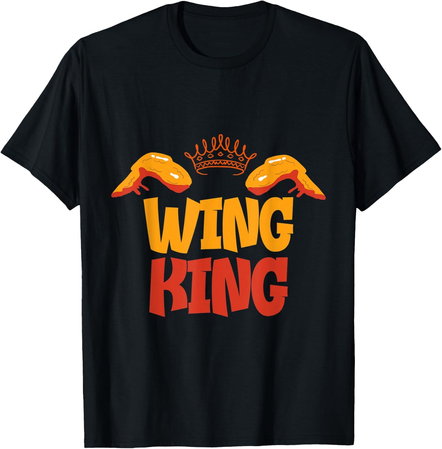 Chicken Wing King Lover T-Shirt - T-Shirt | Black