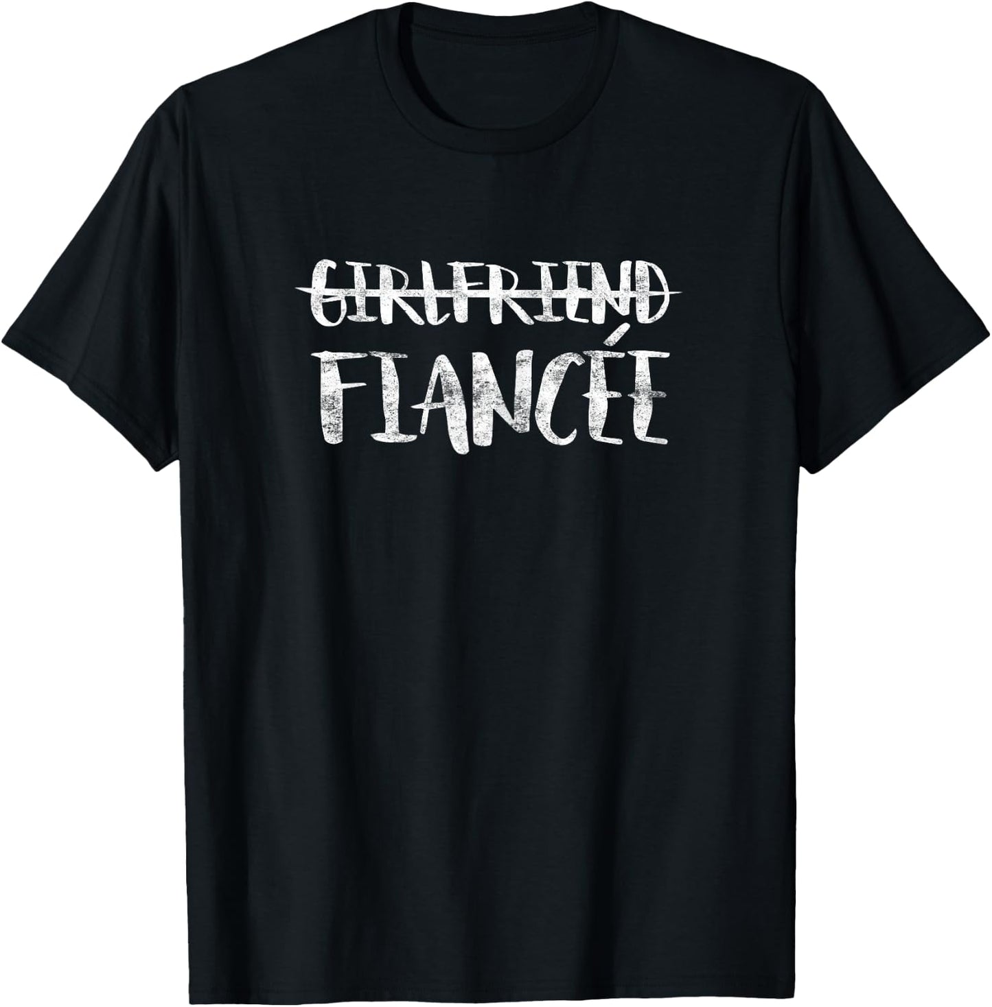 Girlfriend Fiancee Married Woman Wedding Shirt T-Shirt - T-Shirt | Black