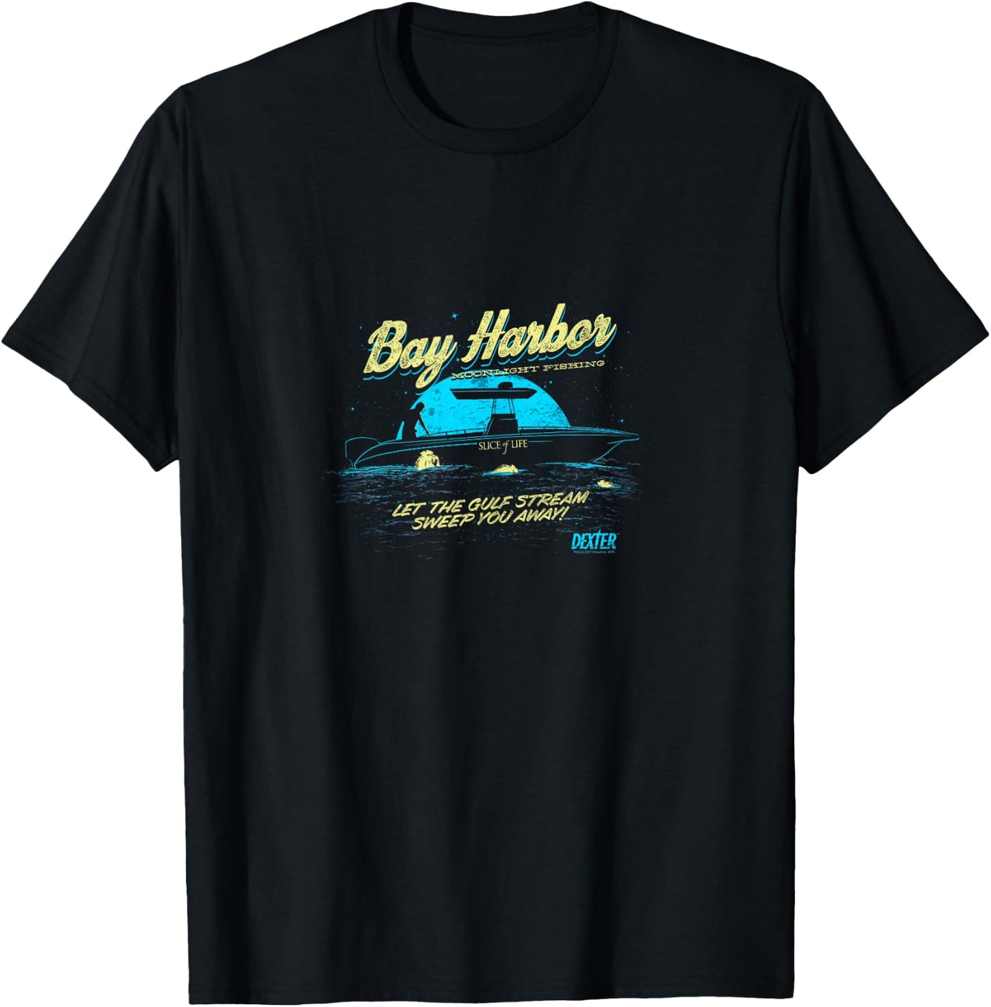 Dexter Moonlight Fishing T-Shirt - T-Shirt | Black