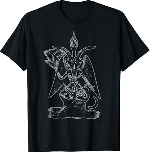 Baphomet Goat Satan Black Magick Lucifer Occult T-Shirt - T-Shirt | Black