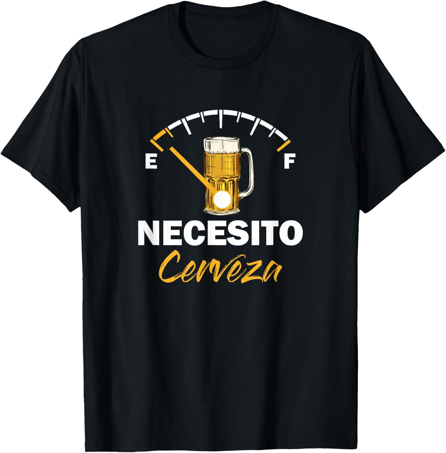 Mexican Beer Necesito Cerveza Cool & Funny Sayings T-Shirt - T-Shirt | Black